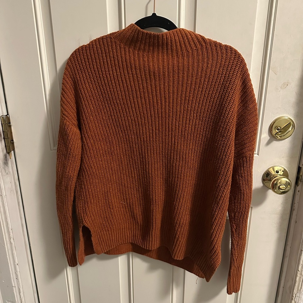 Max Studio Burnt Orange Knit Sweater
